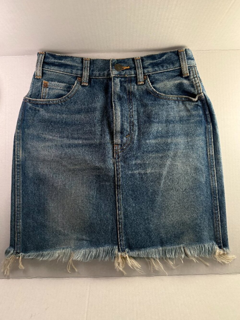 CELINE DENIM MINI SKIRT